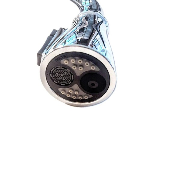 Delta Hazelwood Pull-Down Chrome Kitchen Faucet w/Soap Dispenser ~ NEW! O.B. - Picture 7 of 16